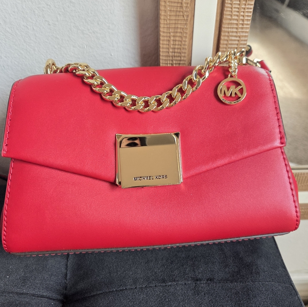 Michael Kors Lita Small Leather Crossbody.